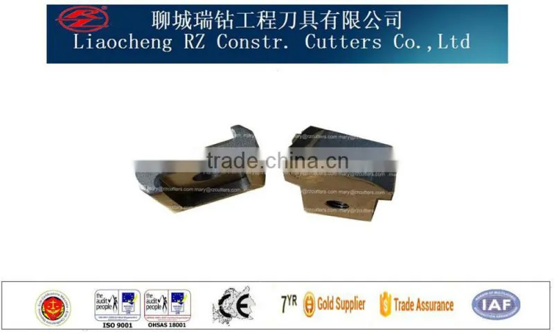 round shank flat teeth holder BHR73/auger bits with steped teeth holderBHR73
