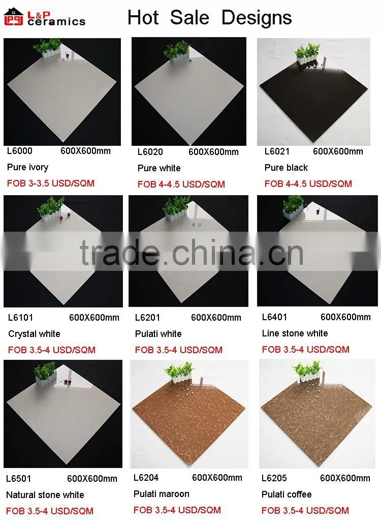 Soluble salt ivory color tile,low price polished porcelain tiles 60x60,cheap porcelanato polished tile