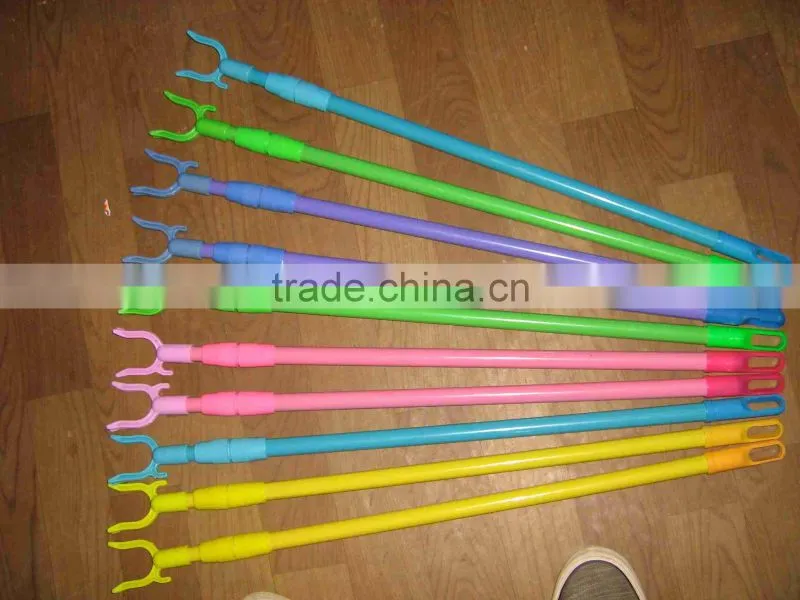 High Quality Telescopic Iron Metal Handle With Powder Coated Cloth Hanger Fork