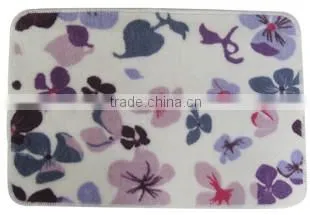 2014 polyster anti slip waterproof floor mat