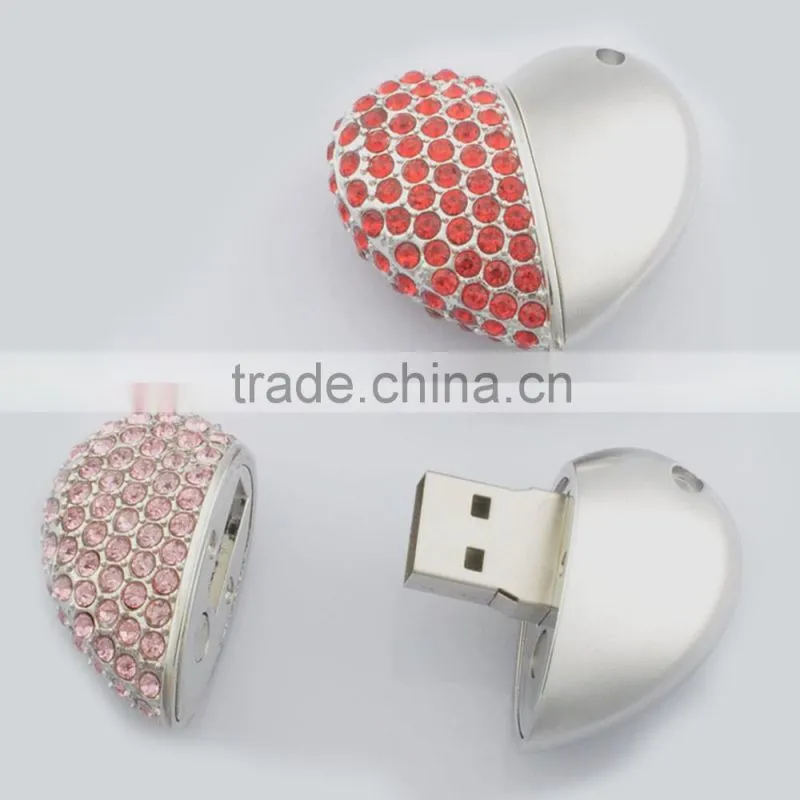 Real capacity 4GB usb memory drive sweet heart usb stick