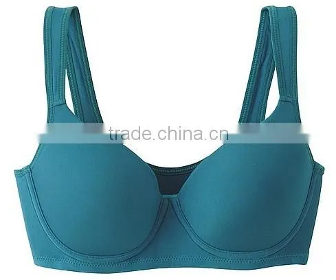 hot sell ladies popular underwear solid microfiber soft comfortable supported sport bra