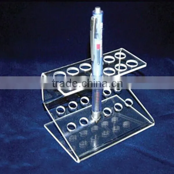 Desktop clear pen holder pen display rack
