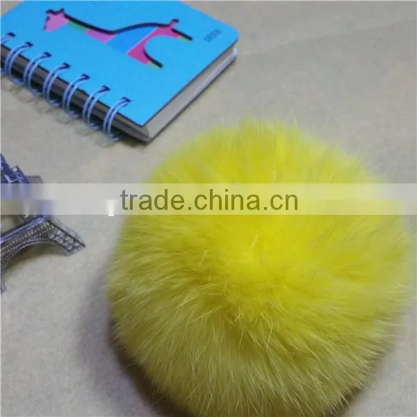 Customized Rabbit Fur ball Keychain