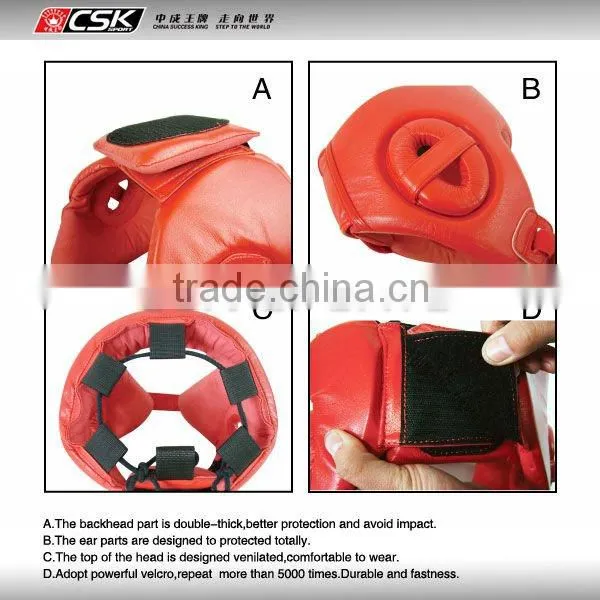 2012 HOT SELL Leather boxing head guard (GX9403)