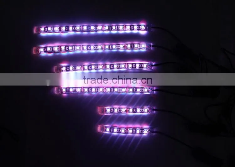 6pcs motorcycle led lighting kit with 4 key remote