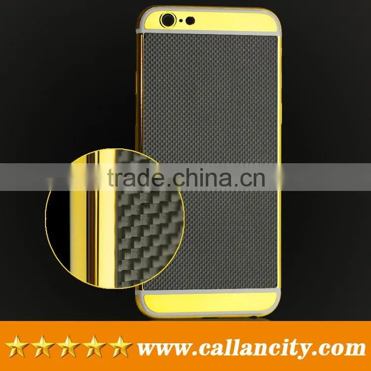 Callancity trading for iphone 6 gold housing with carbon fiber