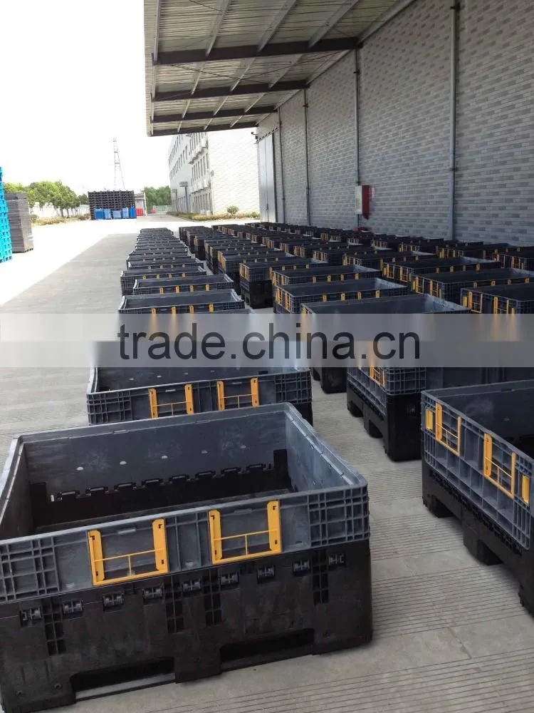 980*1140*1050 1-4T rigid foldable large logostic pallet container/stackable container