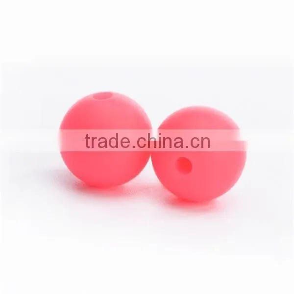 2016 New Marble Grey Color Silicone Round Beads Silicone Round Teething Beads