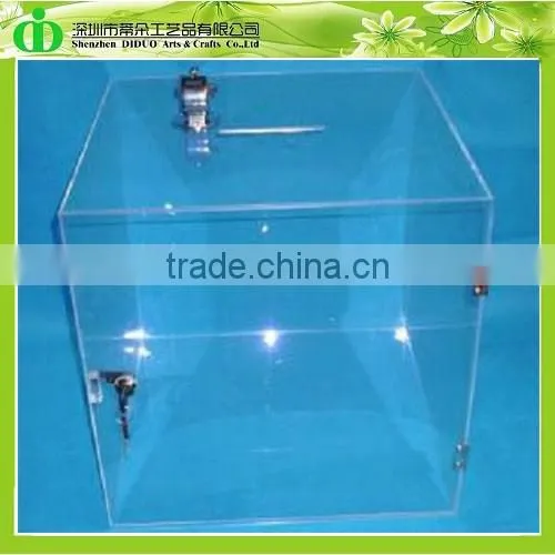 DDD-0080 Trade Assurance Shenzhen Factory Wholesale SGS Test Handmade Ballot Box With Lock
