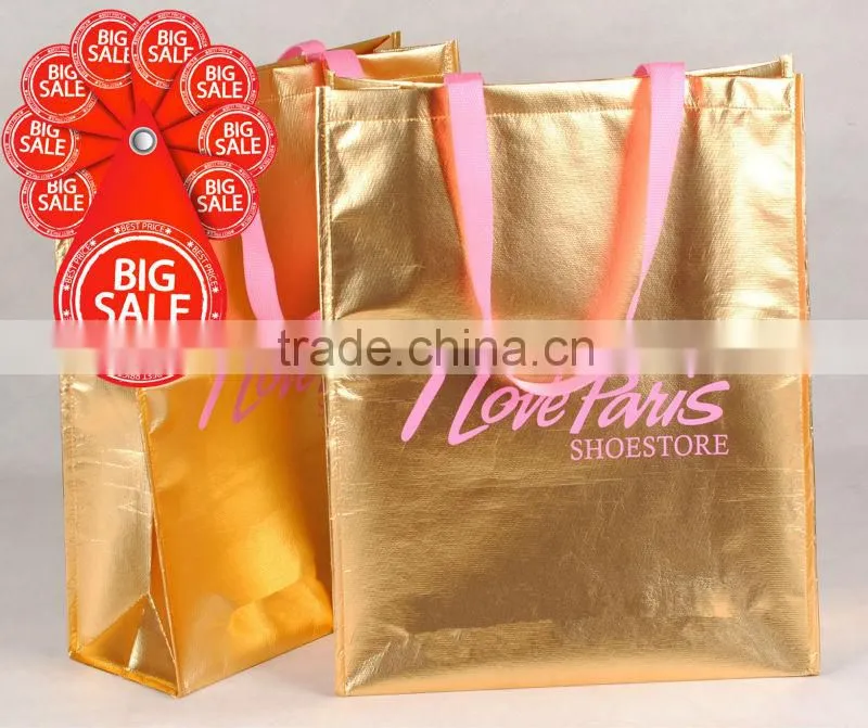 Durable plastic non-woven bag in big size with zipper