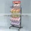 Retail store fixture with display racks