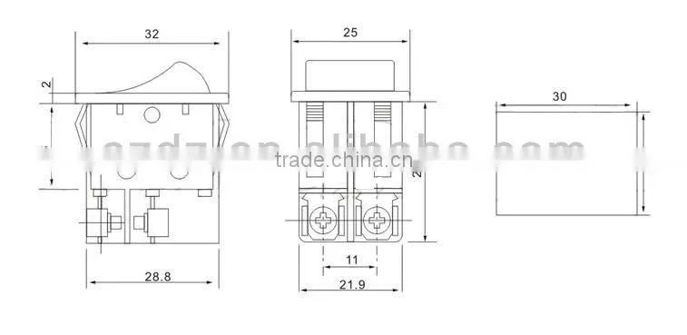 16a 30a Lighted rocker switch,rocker switch used in Desk USB Mini Fan