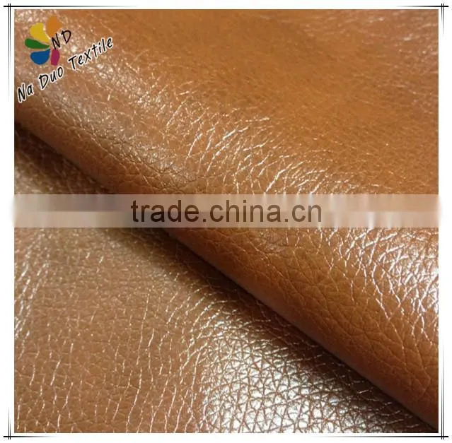 High brightness PU leather fabric for Sofa/Western sofa fabric