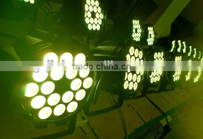 HOT Sell 18pcs 10w RGBW led par light/ RGBW 4in1 led par light