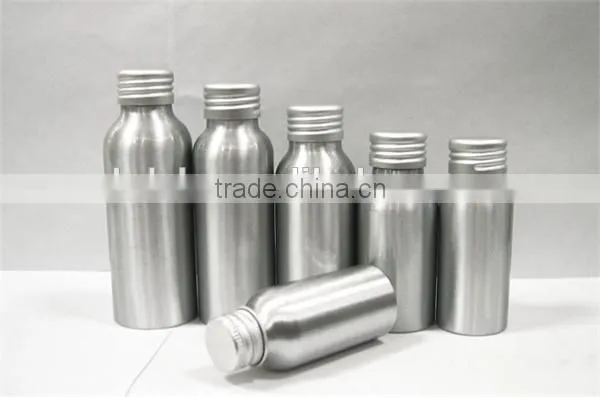 Empty new aluminum powder bottle with sifter top