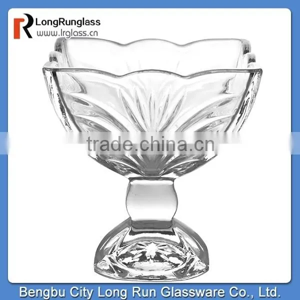 LongRun flower shape crystal chocolate ice cream bowl