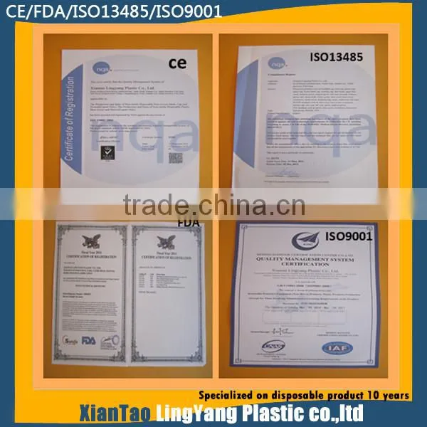 3grams blue disposable printed plastic overshoes