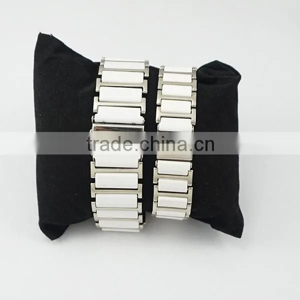High-tech Stainless Steel And White Ceramic Watch Design Steel Ceramic Watch Couple