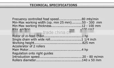 Wood Board Feed Master for Four side Moulder