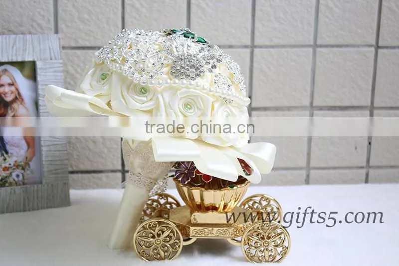 2016 latest handmade silk flower wedding bouquets