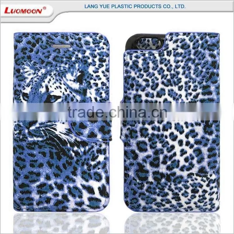 separable with double card slot leopard pattern 2 in 1 c smart leather flip cover case for xiaomi mi5 4 3 2 1