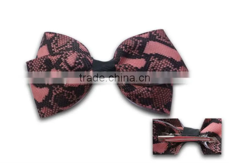 beautiful printed ribbon butterfly tie barrette
