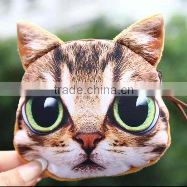Unique Cat-people Fabrics Unisex Coin Wallet Wholesale ZTCW-0026