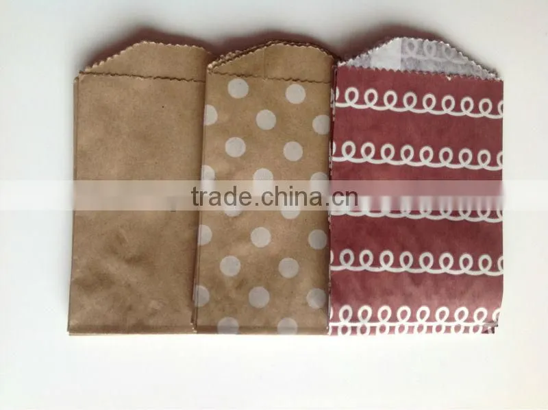 Icing chocolat bitty kraft paper bags food grade wholesale