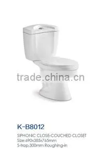 A grade good flushing saving water siphonic one piece toilet wc