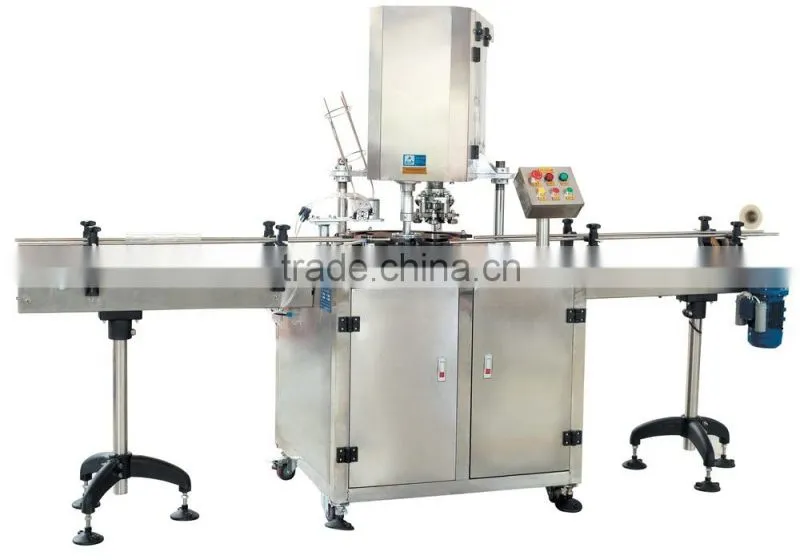 China stainless steel automatic sealing machine, plastic bottle automatic sealing machine