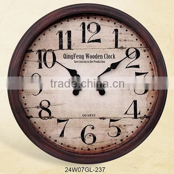 2016 New clock big size clock quartz analog wall clock