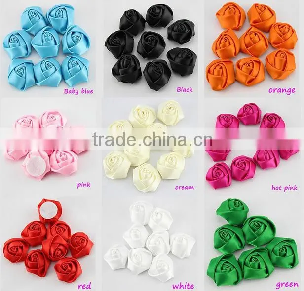 chiffon rosettes frayed shabby flower trim wholesale
