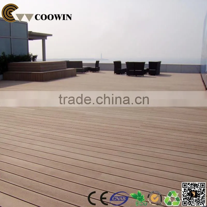 Solid timber HDPE deck wood composite