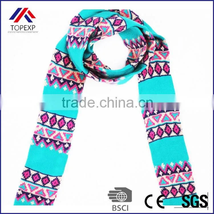 Knitted Hood Scarf Stretch Scarf