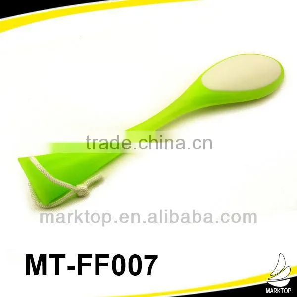 Fashion pink glass pedicure foot file