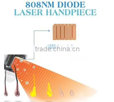 Painless 808nm portable diode laser hair removal machine for home use