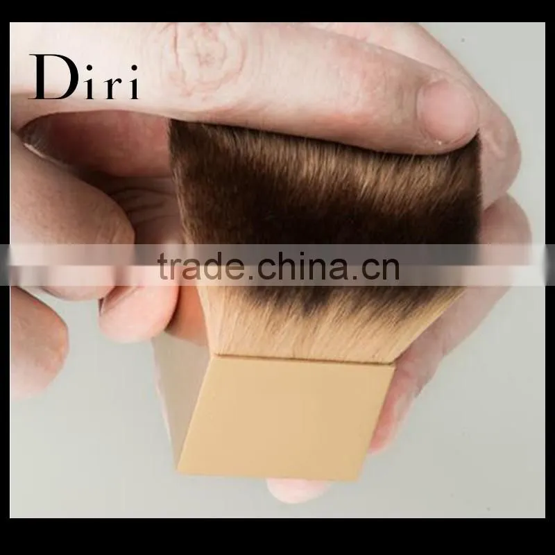 China wholesale square powder kabuki brush gold color brush