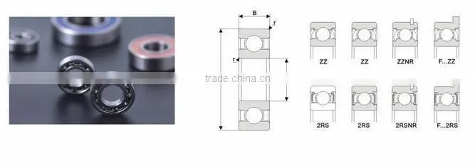HOT sell R1810ZZ inch mini deep groove ball bearing kyk bearing