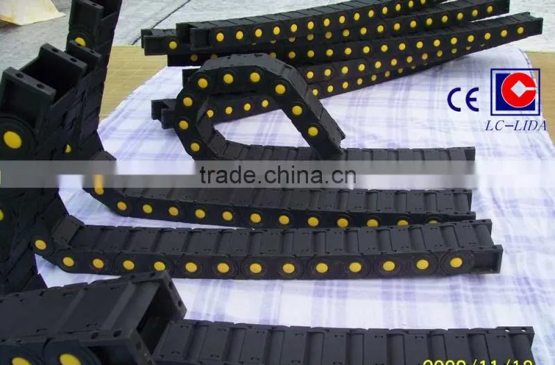 bridge type & fully enclosed Type and Plastic Material drag chain