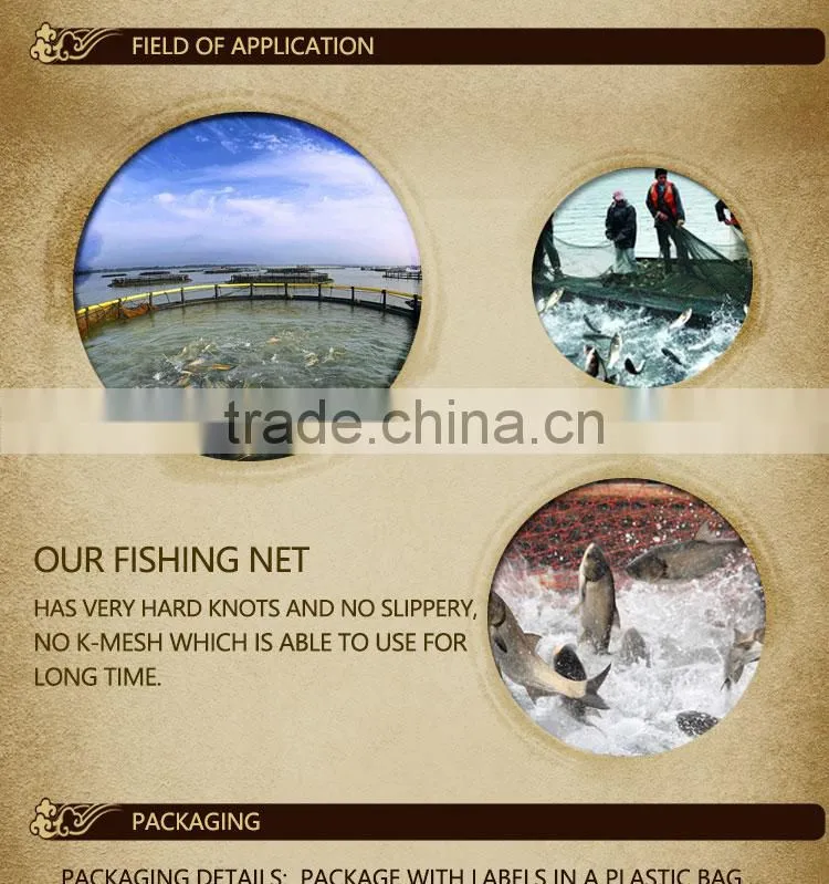 210D/4PLY 400MD 100M fishing net