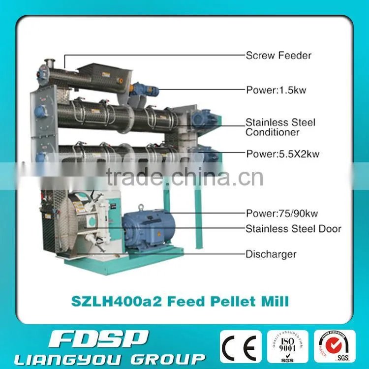 Animal feed production line feed plant project 15tph for cow and sheep