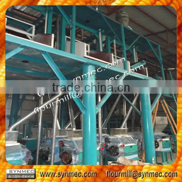 first maize corn meal making machinery