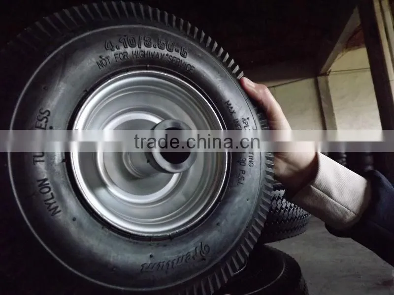 4.10/3.50-4 tubeless rubber tyre/wheel