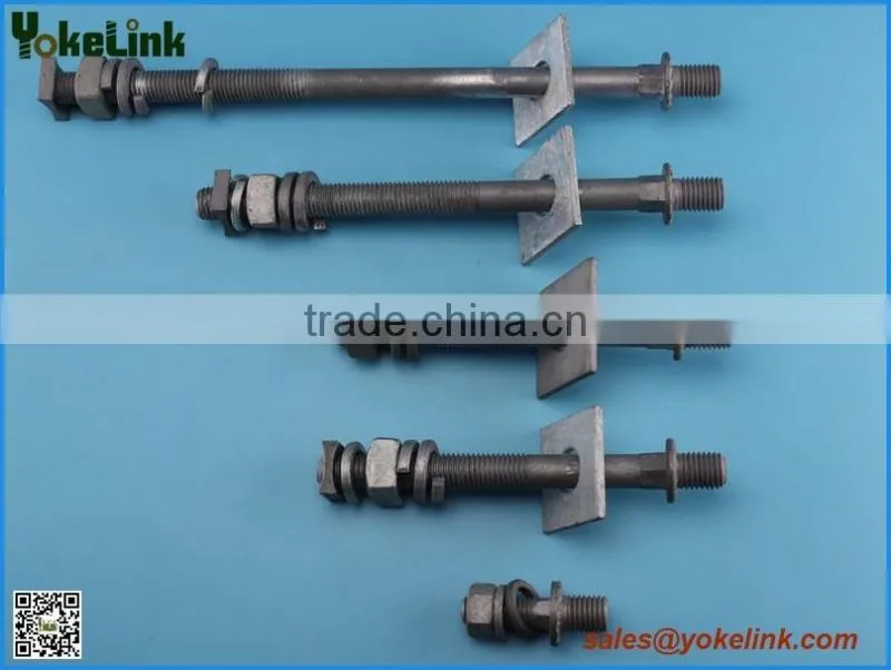 Steel crossarm DF19M Insulator Stud for line post