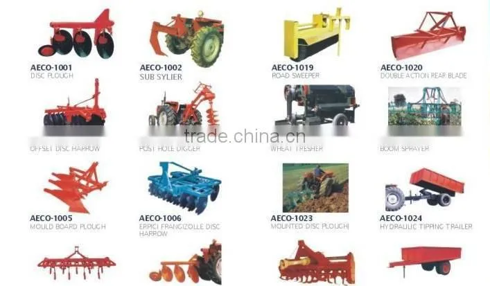 Disc Harrow with massey ferguson tractor