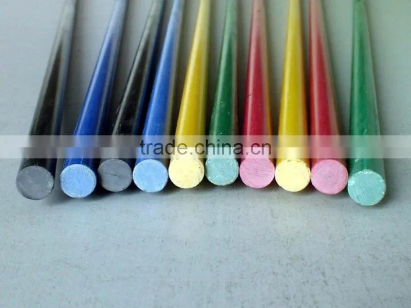 Fiberglass plastic rods Customized frp tent pole