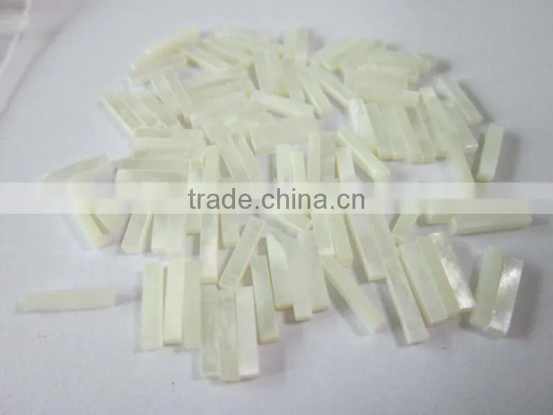 square cut thick white MOP shell blank inlays