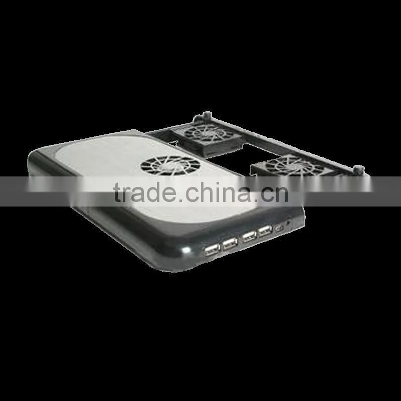 2500 rpm 3 fans cooler fan laptop with 4 usb ports cooling fan