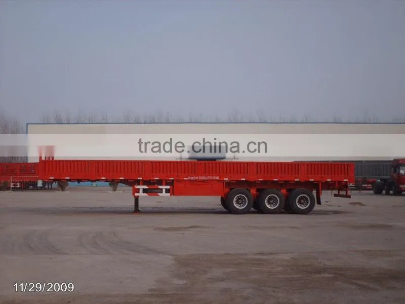 china manufacturer sell dolly side drop semi trailer